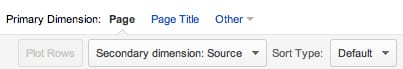secondary dimensions on google analytics reports