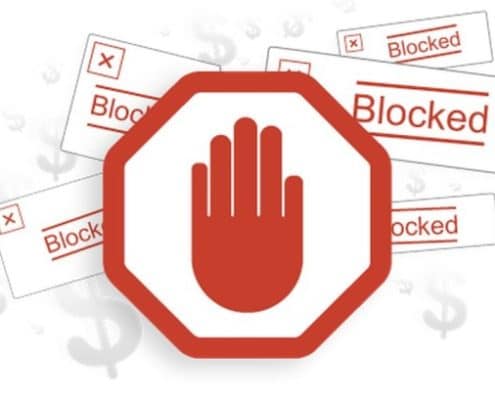Ad blocking information for marketers
